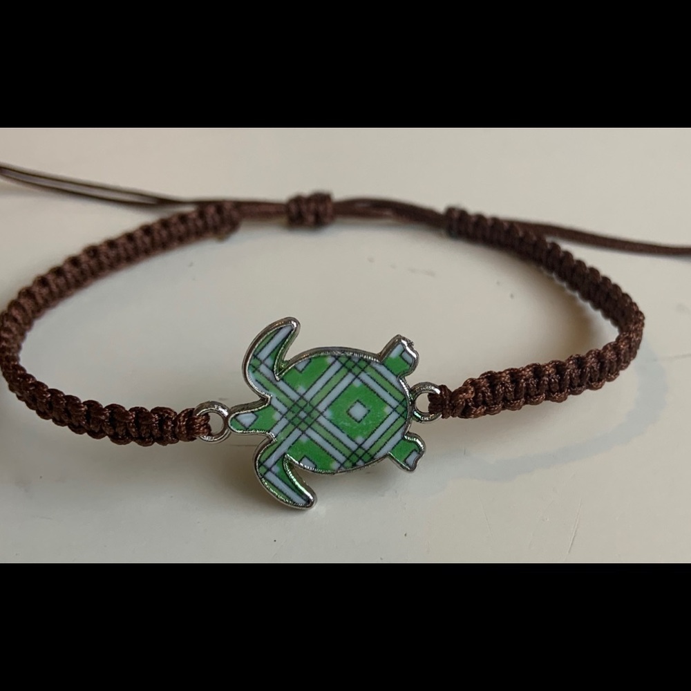 Handmade Fashion Knitted Turtle Charm Bracelet